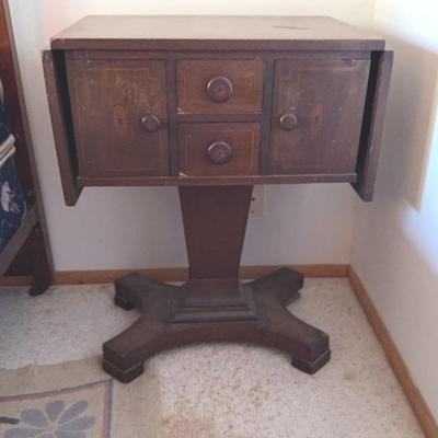 Antique Double Dropleaf Sewing Table
