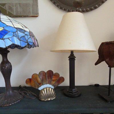 Tiffany Style Lamp and Others 