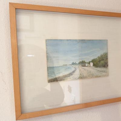 Beach Watercolor-Moufflet Artist