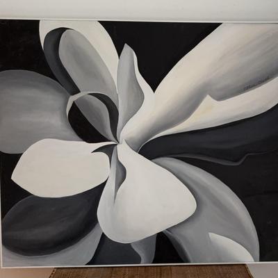 Ellen Clark Black and White Floral 3++ Feet Long