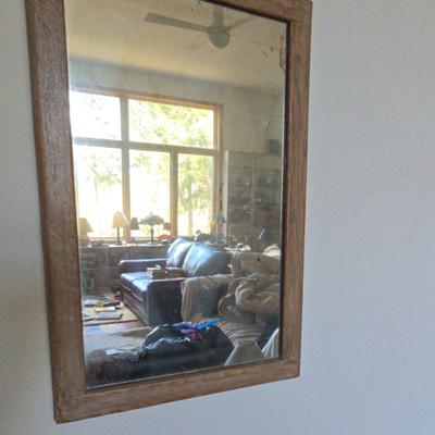 Simple Wood Framed Mirror 