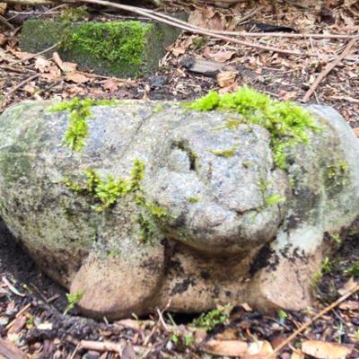 Cement Heart Shaped Rabbit