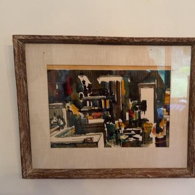 Art Abstract of a Workshop