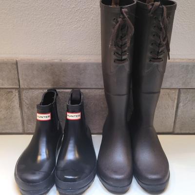 Women's Hunter and Aigle Rain Boots