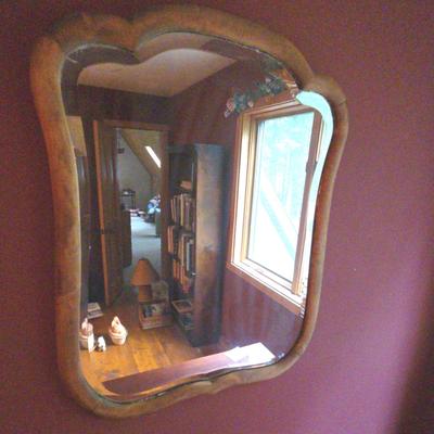 Antique Wood Mirror