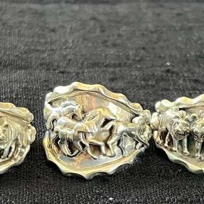 NSJ187- (5) Najavo Sterling Silver Rings Sz 11.5-12 With Turquoise & Gemstones