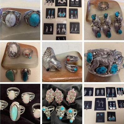 NAVAJO STERLING JEWELRY SALE CTBids Online Auction • Bidding Ends 04/10/25 • Pickup 04/12/25
This auction features a very large...