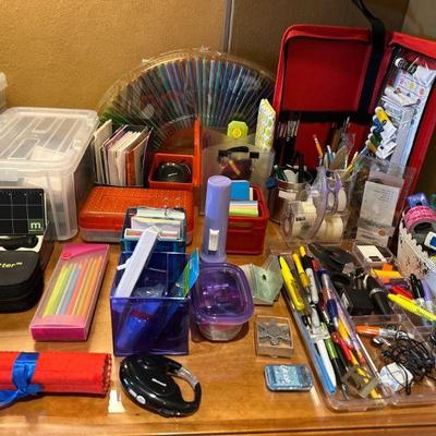 Sketching & painting supplies, office supplies