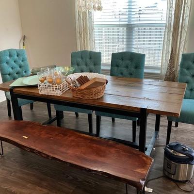 Kitchen table,bench, chairs 