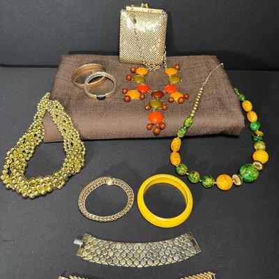 5 Beautiful Collection Of Gold Bracelets Including NAPIER and MONET!