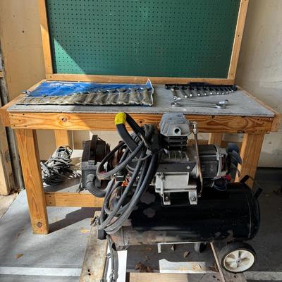 Heavy Well Made Work Bench & Tools to Complement