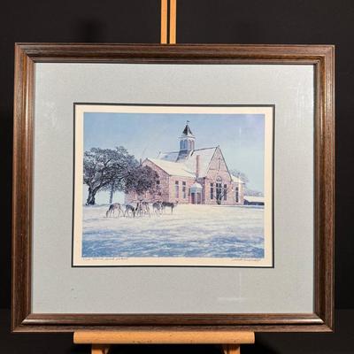 MORRIS RANCH SCHOOL by Charles Beckendord Signed And Numbered 7/500