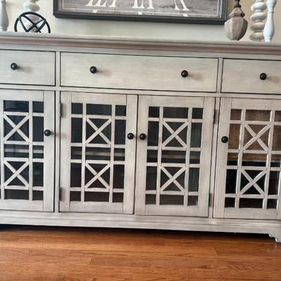 Birch Lane 4 Door Cabinet/ Credenze with 3 drawers