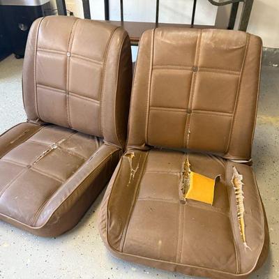 Pair of Vintage Jeep Seats