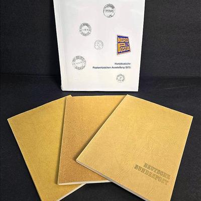 German Stamp Albums Collection (1974-1976) – Exhibition Album & 3 Sports-Themed Albums