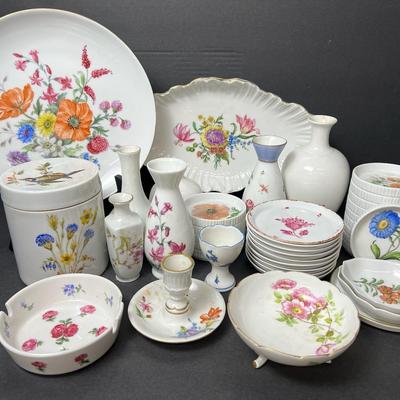 Hand Painted Floral Porcelain: KPM Berlin, Rosenthal, A.K. Kaiser - Lot 1