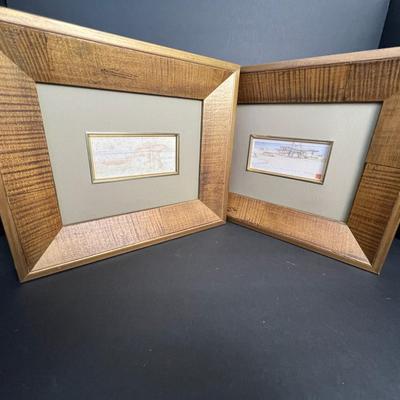 Frank Lloyd Wright Prints - Lindholm Oil Service Station & Huntington Hartford Play Resort - 12x14”