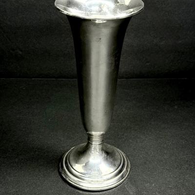 Gorham Weighted Sterling Silver 9" Trumpet Vase