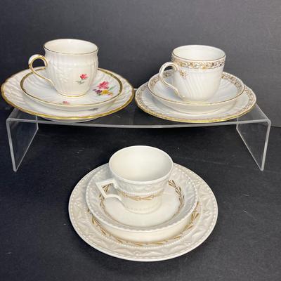 KPM Berlin Cups, Saucer & Breakfast Plate Sets 