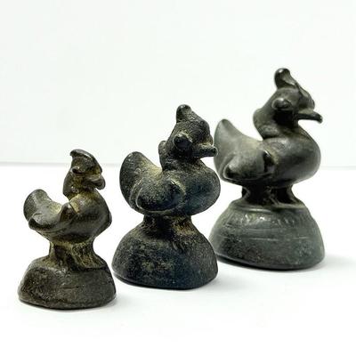 Burmese Bronze Hintha Bird Opium Weights