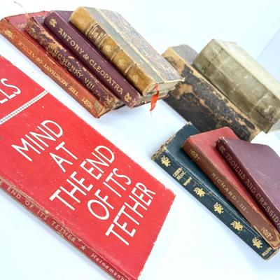 Antique & Vintage Latin & English Books - 18th To 20th Century Shakespeare, Ecclesiastical, More 