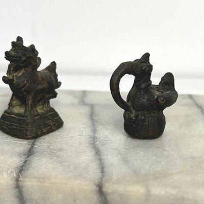 Burmese Bronze Opium Weights & Similar Metal Figurines