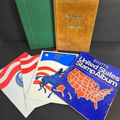 Antique & Vintage Stamps (1870-1970s Collection) - US, Asia, Europe & More, 3 Albums & 3 Folders