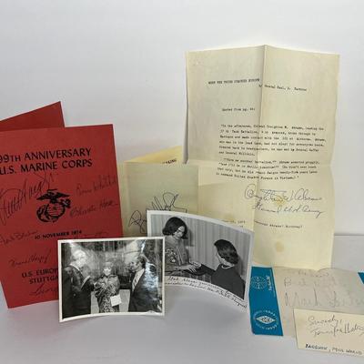 Autograph Collection: Bob Hope, General Creighton Abrams, 1970 Miss World Jennifer Hosten, More