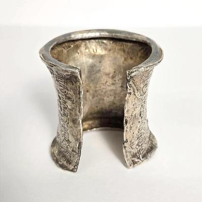 Silver (Tested) Southeast Asian Cuff Bracelet