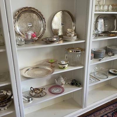 Crystal and silver-plate 