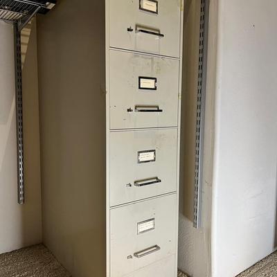 Vintage Metal F4-Drawer iling Cabinet