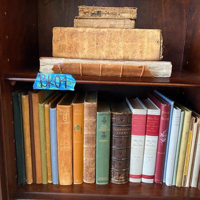 Antique Books — Leather Bound Bible, Pony Tracks, Tennyson’s Poems, & More!
