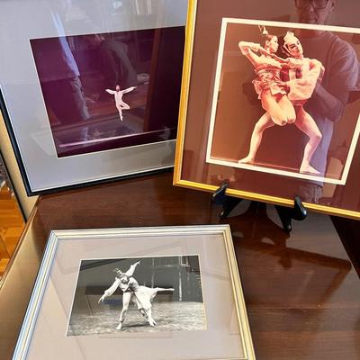 3 Framed Ballet Photographs 