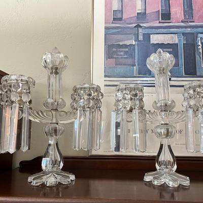 16x12 Cut Crystal Candelabras