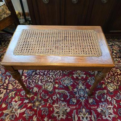 Caned table