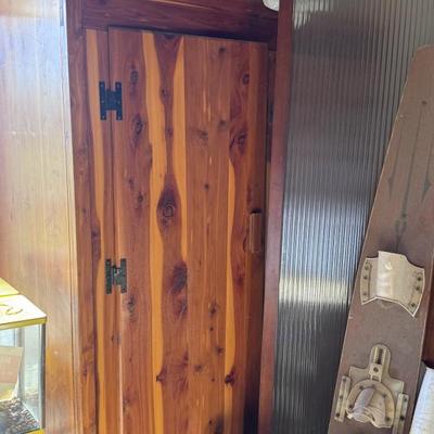 Wall divider and cedar chest