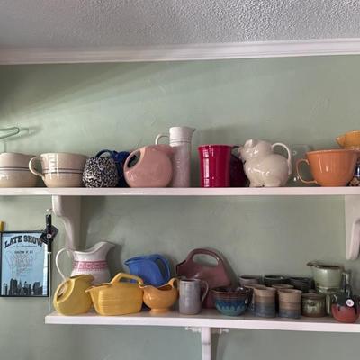 Vintage fiesta pictures and artisan pottery