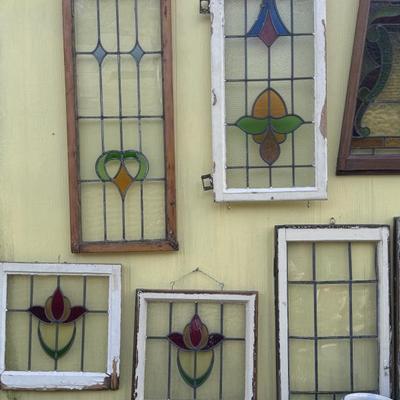 Vintage stained glass windows 