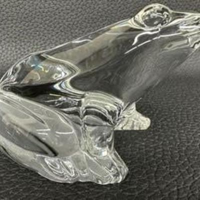 Baccarat Crystal Frog