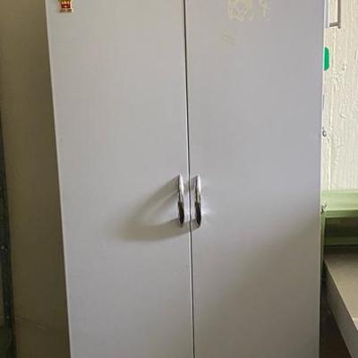 Vintage Metal Cabinet & Bin
