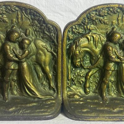Romeo And Juliet Bronzed Bookends