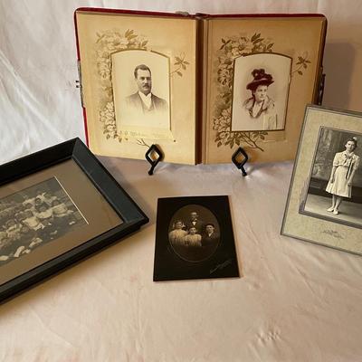 Antique Photo Album and Antique Photos