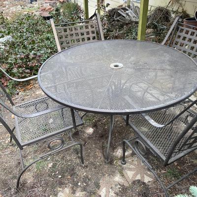 Wrought Iron Table And Chairs