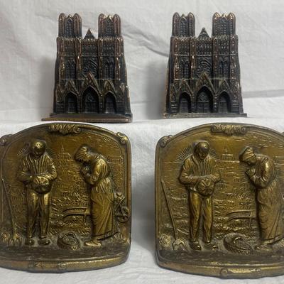 Cast Iron Notre Dame Bookends