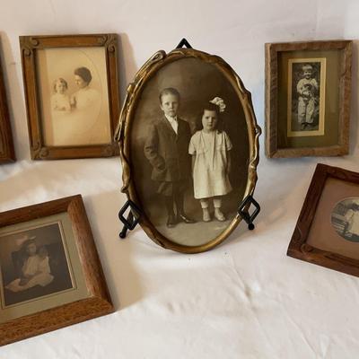 Antique Framed Photo Grouping