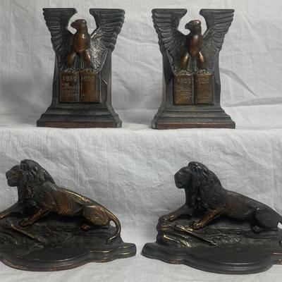 Cast Iron Animal Bookends