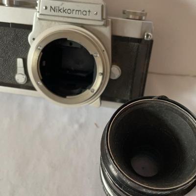 Nikon Nikkormat 35mm SLR Camera And Nikkor 55mm Lens
