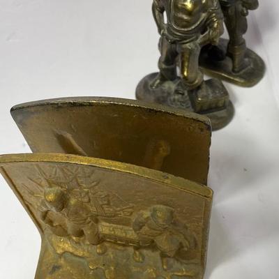Antique Iron Pirates W/ Treasure/Pirates (Hubley?)