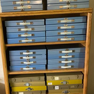 Metal Photography Slide Storage Boxes