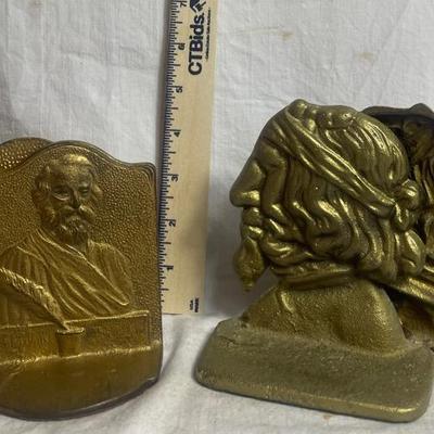 Henry Longfellow Cast Iron Bookends & More